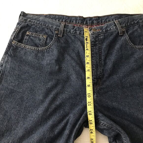 Member's Mark Flannel Lined Blue Jeans Heavy Denim Classic Med Wash Work 40/30 - Picture 8 of 12